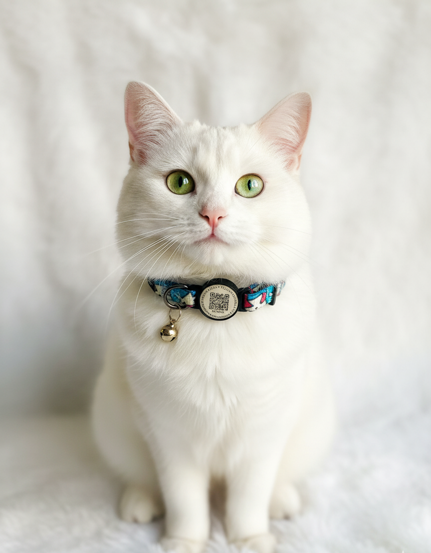 Tori Boink® QR Tag Cat Collar Print