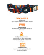 Tori Boink® Smart QR Collar – Classic Blue Plaid