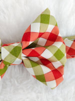 Gingerbread Check Bowtie