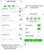 Tori Boink® Smart QR Collar – Classic Blue Plaid