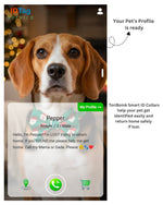 Tori Boink® Smart QR Collar – Classic Blue Plaid