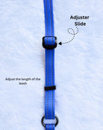 Tori Boink® 5 In 1 Multi-Purpose Hands Free Leash Blue