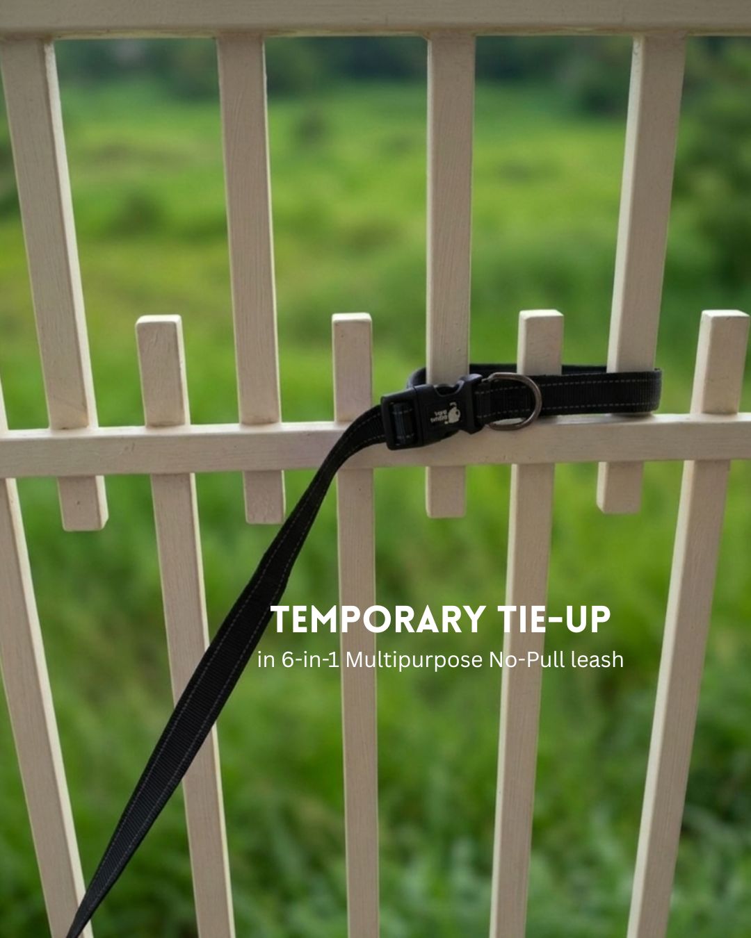 Tori Boink® 6 In 1 Multi-Purpose No-Pull Leash Black