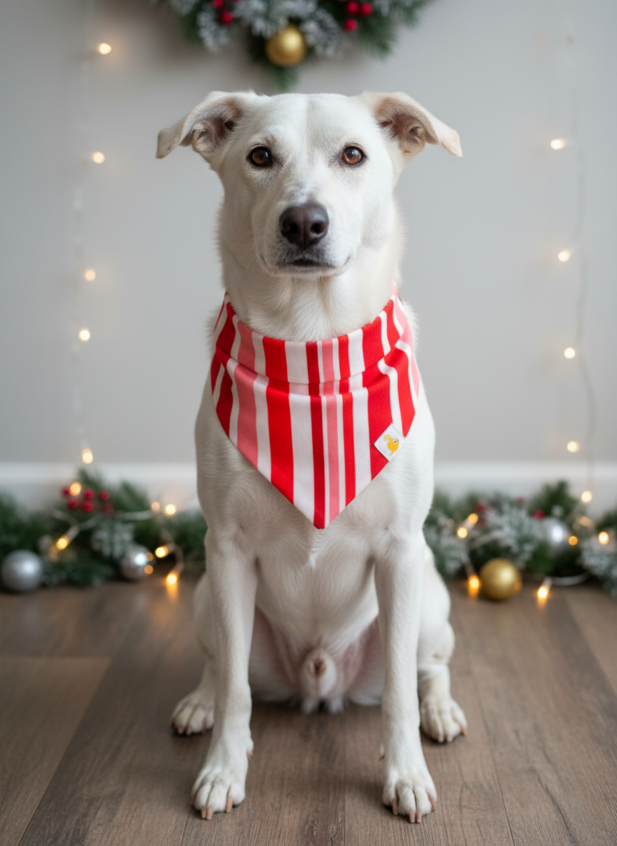 Candy Cane Stripes Bandana