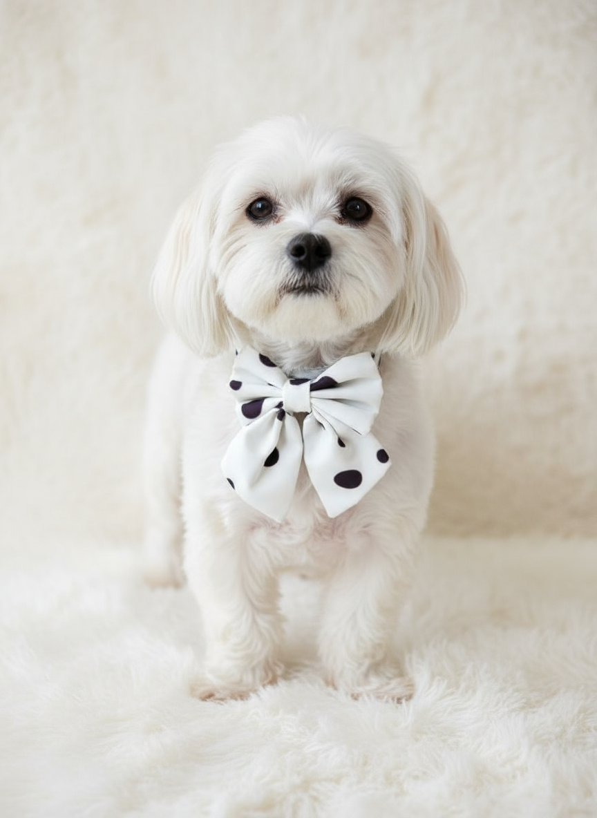 Polka Dot Sailor Bow Tie