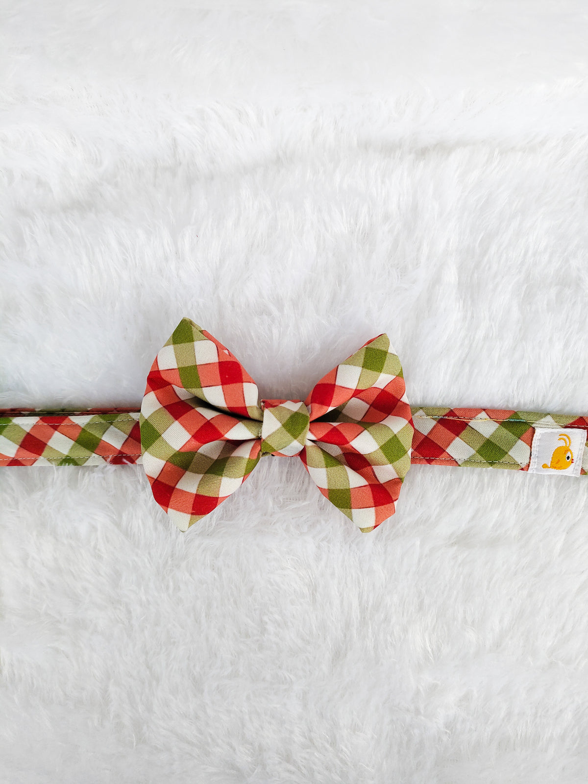 Gingerbread Check Bowtie