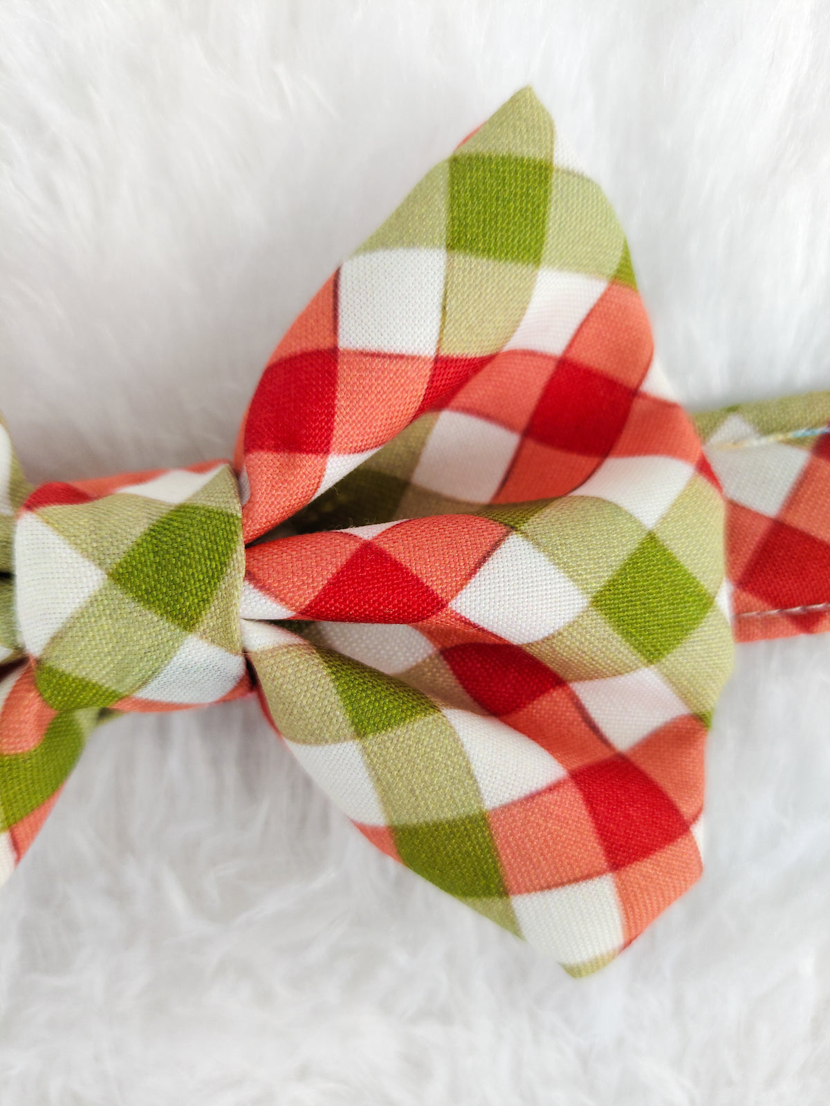 Gingerbread Check Bowtie