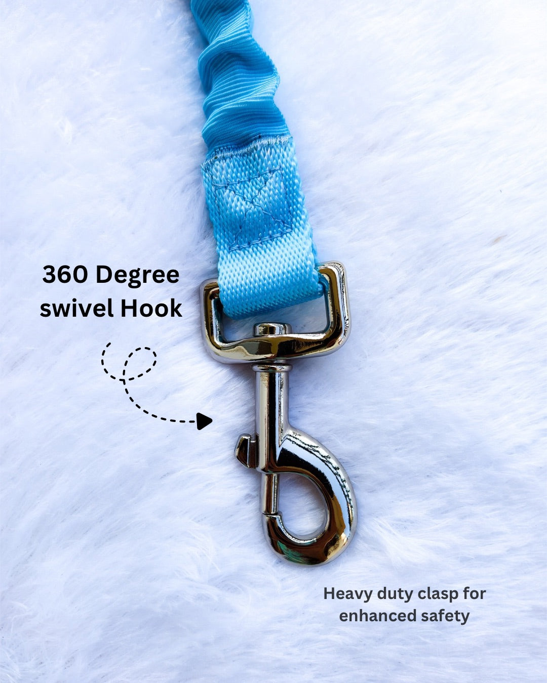 Tori Boink® Tangle Free No Pull Dual Dog Leash Attachment Blue
