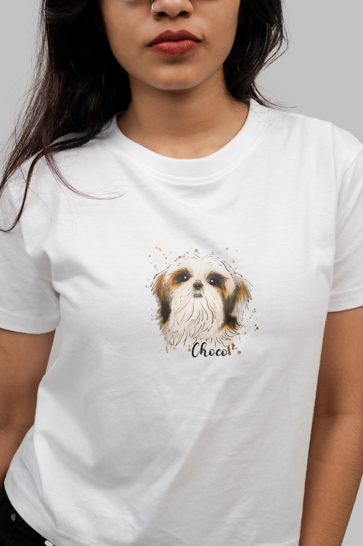 Custom Pet Portrait Crop Top