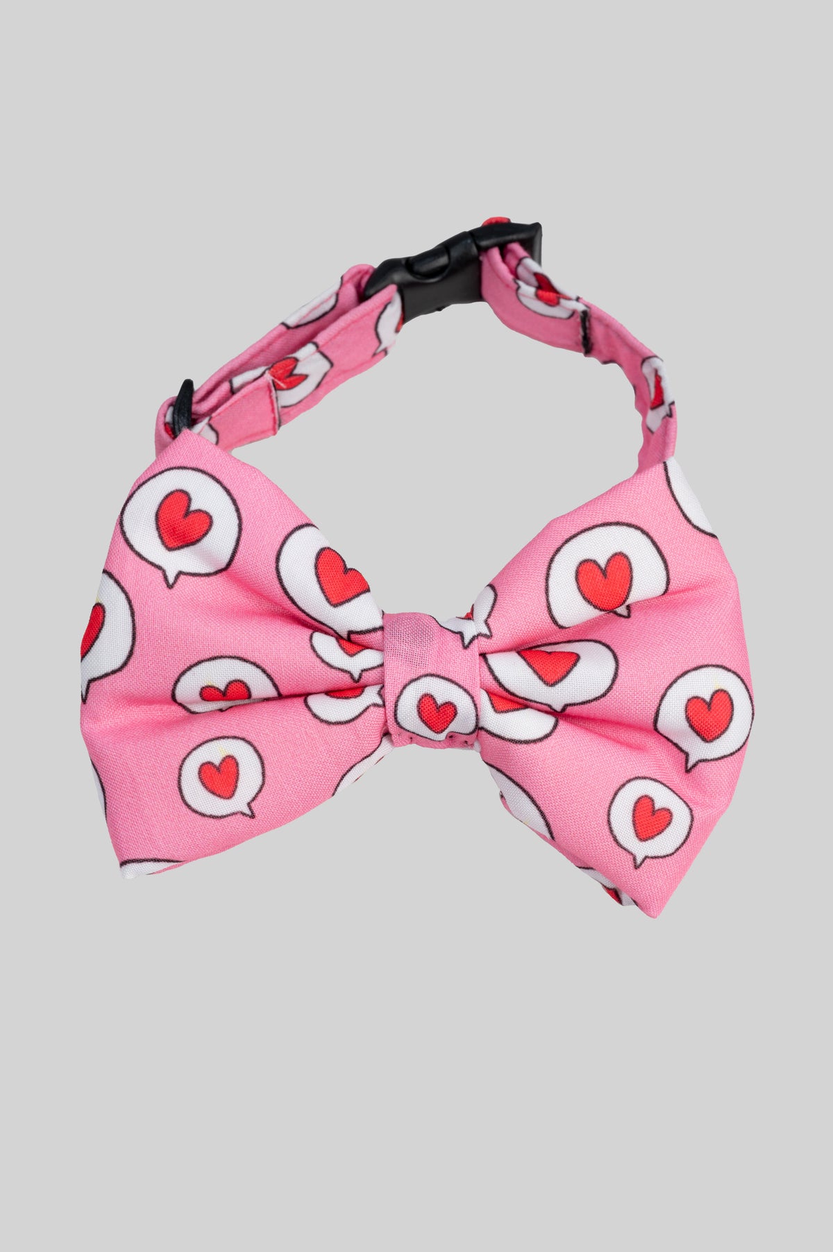 Rosy Hearts Bow Tie