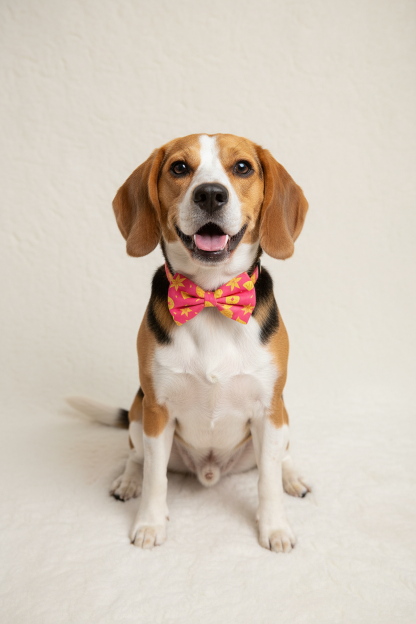Pink Bloom Bow Tie