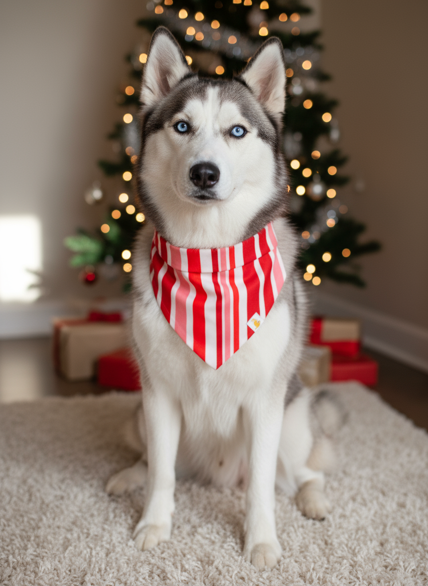 Candy Cane Stripes Bandana