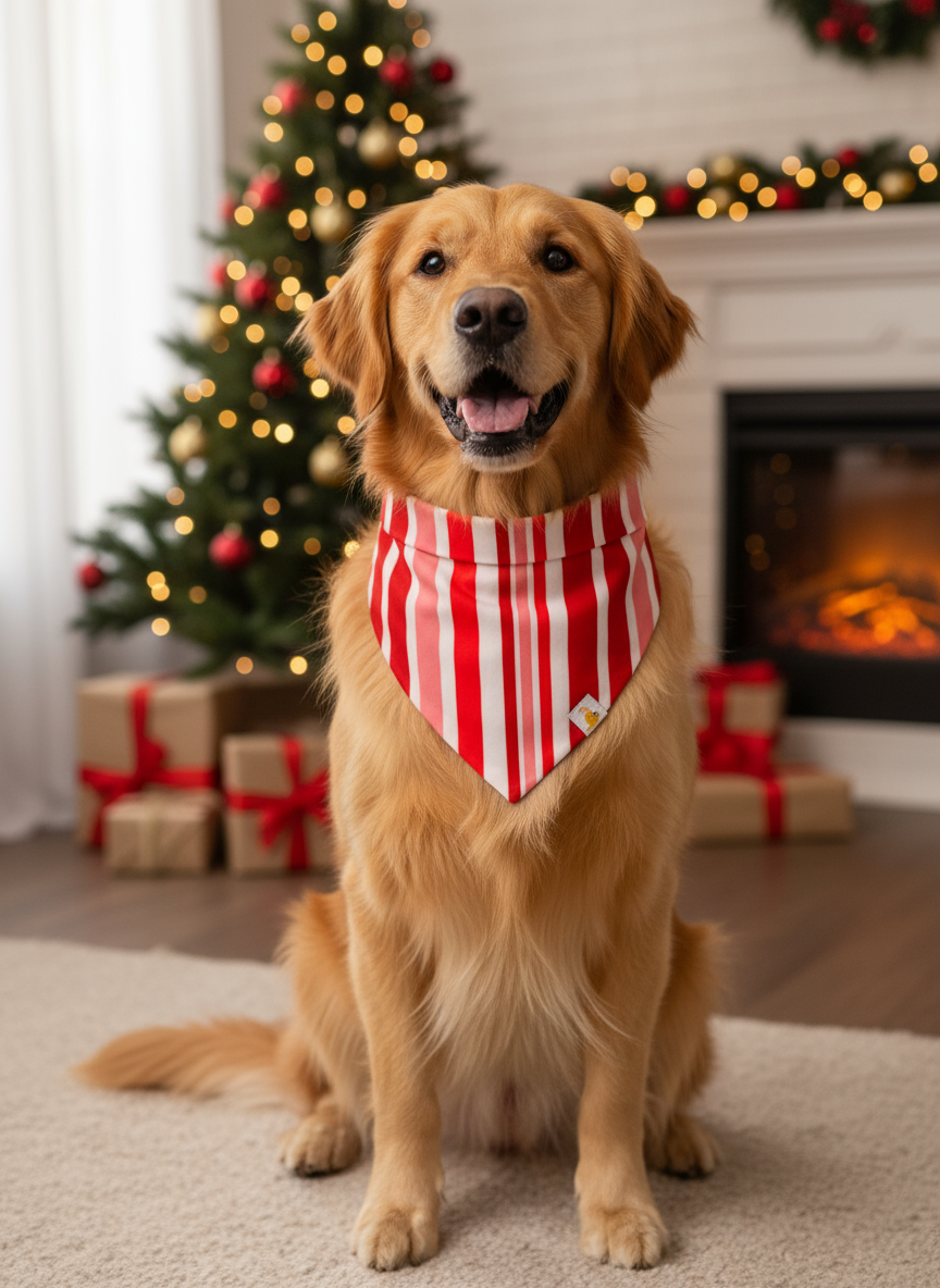 Candy Cane Stripes Bandana