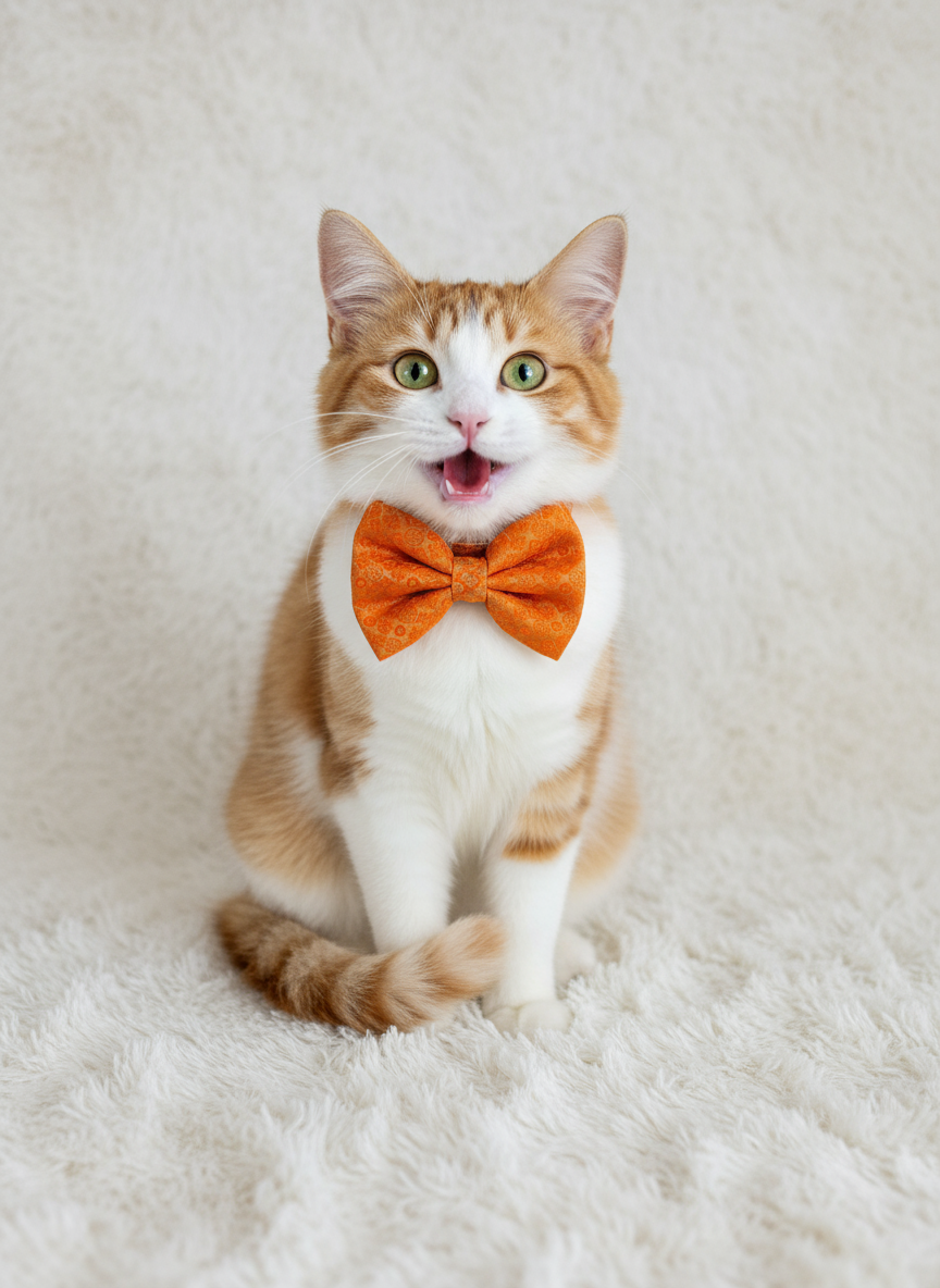 Saffron Sunset Brocade Bowtie