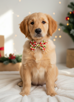 Gingerbread Check Bowtie