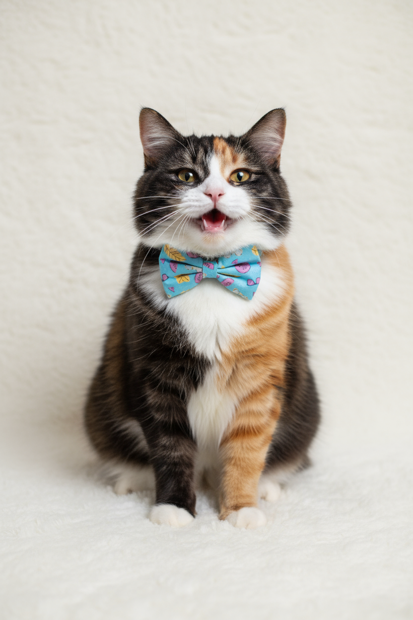 Cool Blue Bow Tie